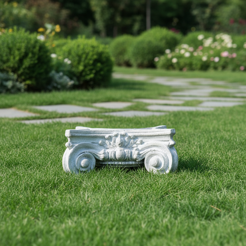 Ionic Capital Outdoor Statue (7-Inch)