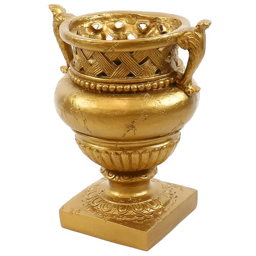 Weave Top Urn 21  H Outdoor/Indoor Statue