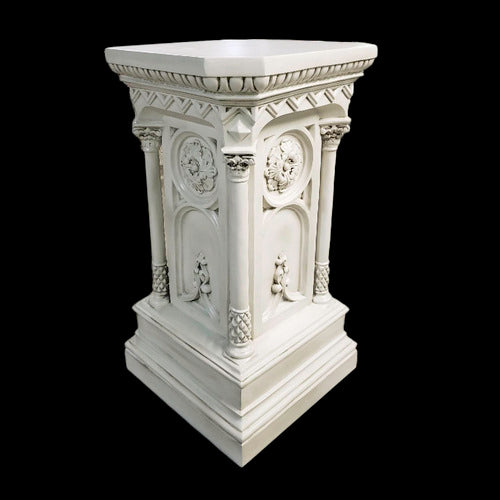 Columned Church Pedestal Outdoor/Indoor Statue
