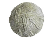 Stone Rope Sphere Outdoor Statue (4 - Inch)