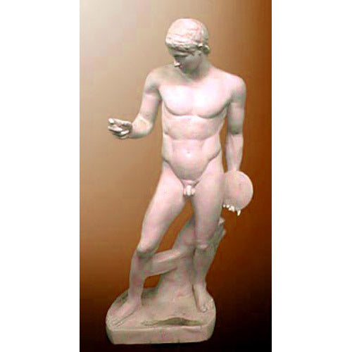 Discobolus Without Fig Discus Statue (71 - Inch) Side View