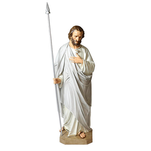 ST THOMAS W / SPEAR  5' Outdoor/Indoor Statue