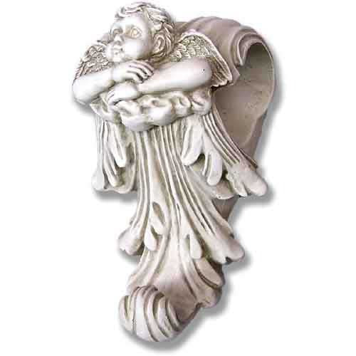 Cherub Drapery Bracket Outdoor/Indoor Statue