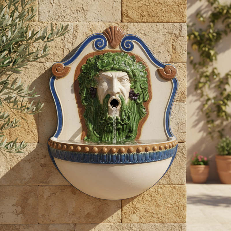 Lifesize Wall Fountain (42 - Inch) Side Angle