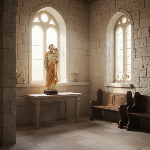 Saint Joseph with Child Statue (36 - Inch) Side Angle