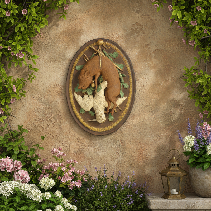 Boar Trophy Outdoor Plaque (3.0 - Inch) Side Angle