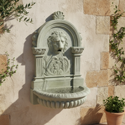 Lifesize Le Grande Lion Wall Fountain (58 - Inch) Side Angle
