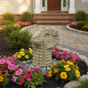 Llama Head Garden Statue (12 - Inch) Side Angle