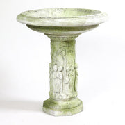 Musical Cherubs Birdbath Statue (28 - Inch) Side Angle