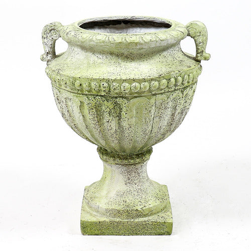 Fluted And Beaded Urn 18""h Outdoor/Indoor Statue