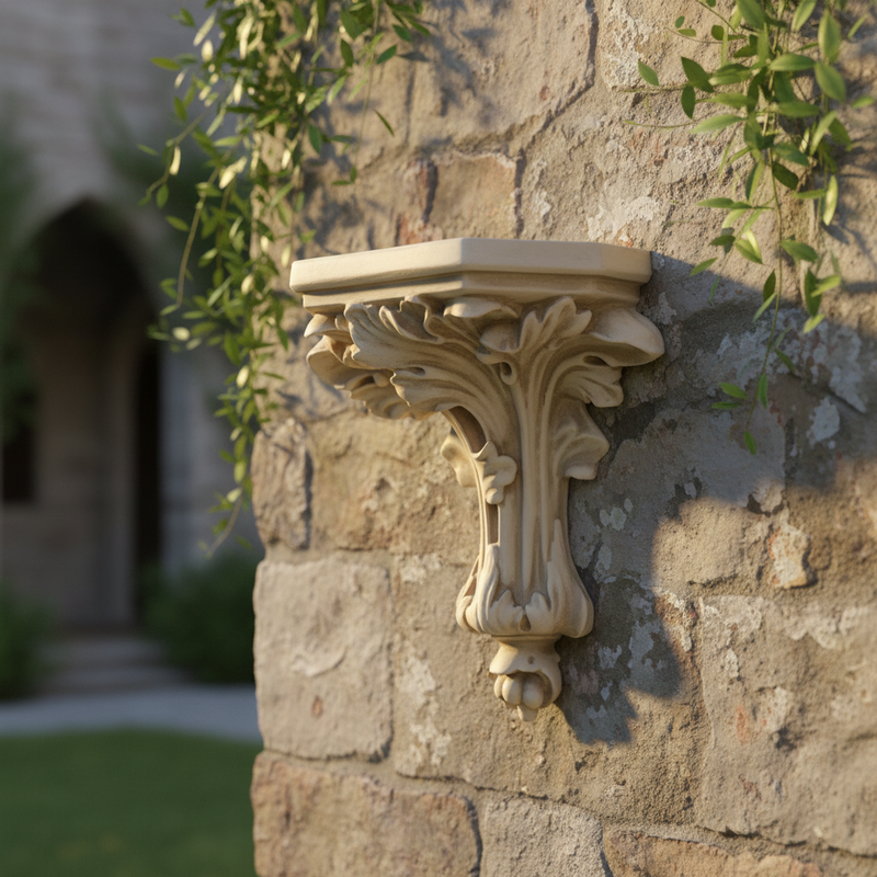 Daprato Leaf Outdoor Bracket (11 - Inch) Side Angle
