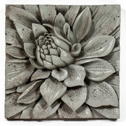Dahlia Garden Plaque (14.0 - Inch) Side View