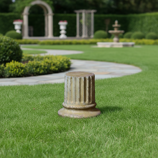 Roman Riser Shaft Outdoor Statue (9 - Inch) Side Angle
