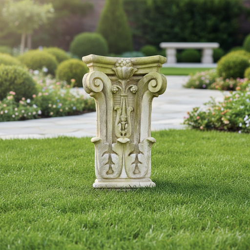 Pilaster Facade Outdoor Statue (22 - Inch) Side Angle