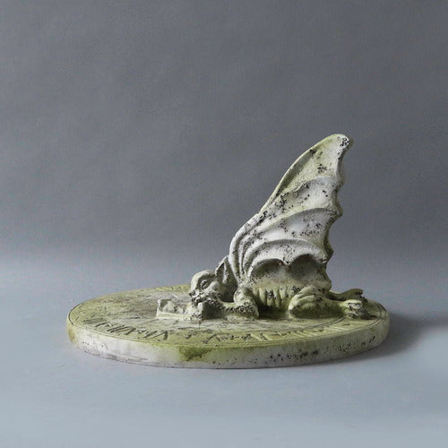 Gargoyle Sundial W Statue (12 - Inch) Side Angle