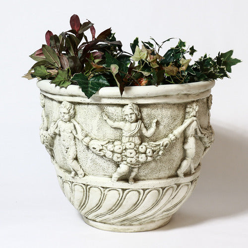 Cherub & Garland urn Outdoor/Indoor Statue