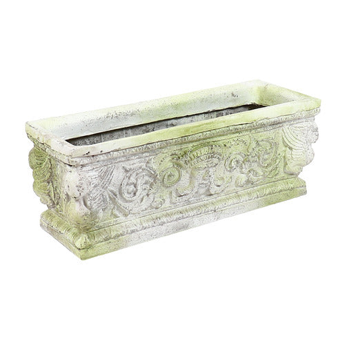Greenman Rectangle Urn 11 Outdoor/Indoor Statue