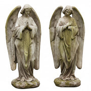 Set of Sympathy Praying Angels Outdoor Statue (18 - Inch)