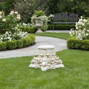 Corinthian Riser Candleholder Outdoor Statue (5 - Inch) Side Angle