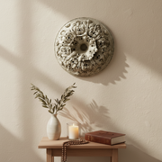 Bitner Estate Medallion Outdoor Plaque (18.0 - Inch) Side View