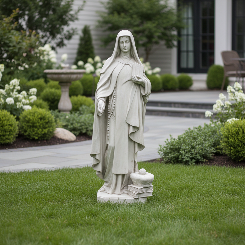 Saint Teresa of Avila Religious Statue (40 - Inch) Side Angle