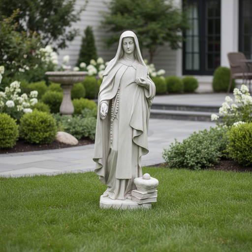 Saint Teresa of Avila Religious Statue (40 - Inch) Side Angle