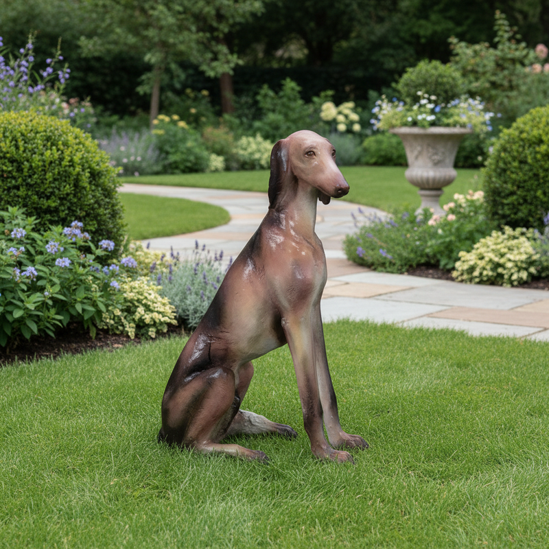 Saluki Dog Statue (39-Inch)