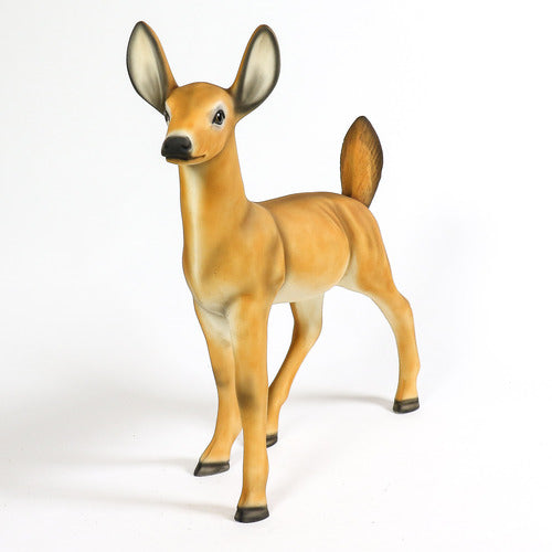 Doe Deer Garden Statue (30 - Inch) Different Angle