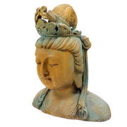 Chinese Goddess Bust Statue (27 - Inch) Side View