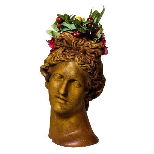 Apollo Head Planter 17 Outdoor/Indoor Statue