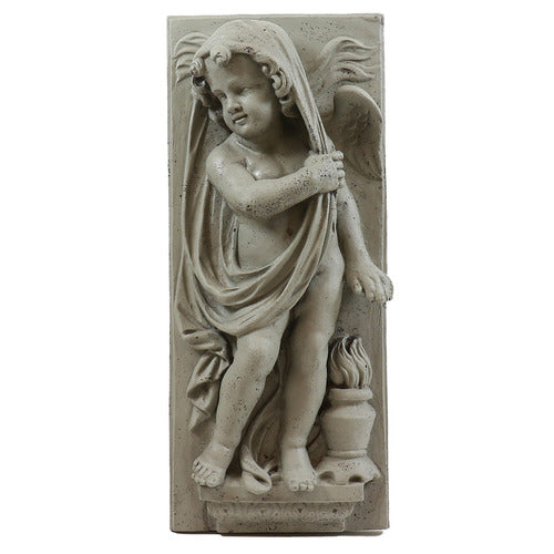 Little Boy Garden Plaque (13.0 - Inch) Side Angle View