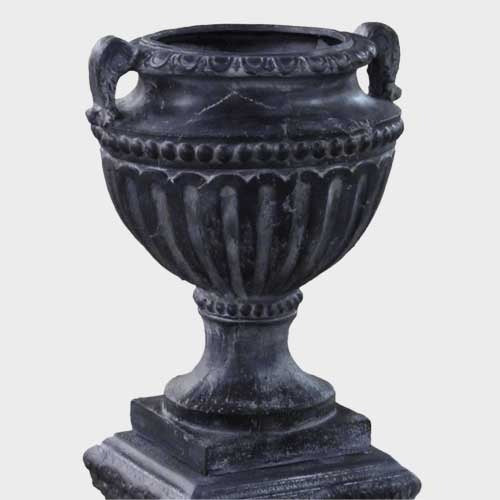 Fluted And Beaded Urn 18""h Outdoor/Indoor Statue