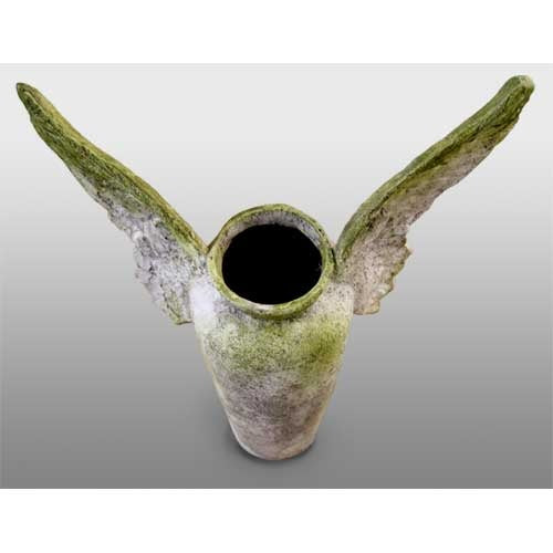 Winged Pot 26 H Outdoor/Indoor Statue