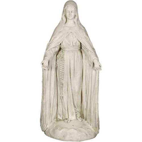 Mary Of The Rosary with Lace 4 Outdoor/Indoor Statue
