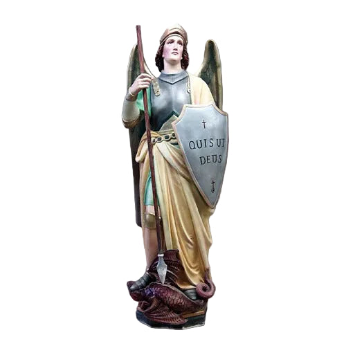 Saint Michael with Shield Statue (55 - Inch)