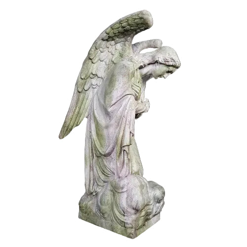 Kneeling Prayer Angel Catholic Statue (56 - Inch) Side View