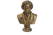Beethoven bust with classical European features, ornate detailing, and a dramatic, old world Baroque style expression.