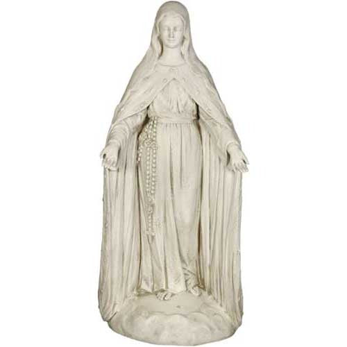 Mary Of The Rosary with Lace 4 Outdoor/Indoor Statue