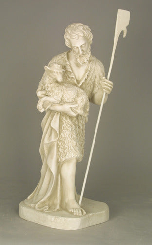 Shepherd Stndg Holding Sheep Outdoor/Indoor Statue
