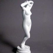 Classical female torso sculpture with raised arms, inspired by Renaissance and Greek art, featuring smooth, elegant contours. Different Angle
