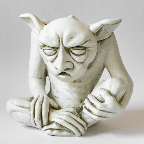 Grump Gargoyle Statue (8 - Inch) Side Angle