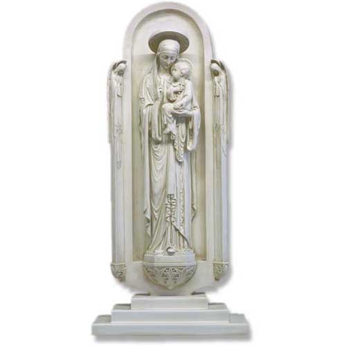 Blessed Virgin In Shrine Base Outdoor/Indoor Statue