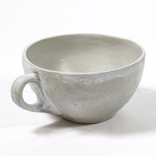 Coffee Cup On Saucer Statue (5 - Inch) Different Angle