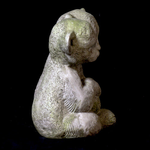 Twin Bear Cubs Garden Statue (14 - Inch) Different Angle
