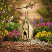 Dog Garden Statue (11 - Inch) Side Angle
