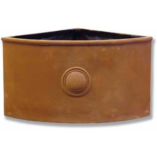 Dot Quarter Sq. Urn 12 H (R) Outdoor/Indoor Statue