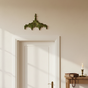 Chartres Tracery Header Outdoor Plaque (38.0 - Inch) Side Angle