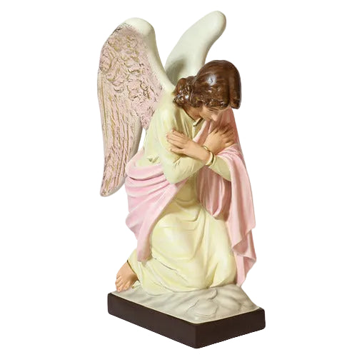 Bowing Church Angel Outdoor Statue (28 - Inch)
