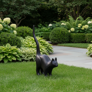 Scary Cat Garden Statue (49 - Inch) Side Angle