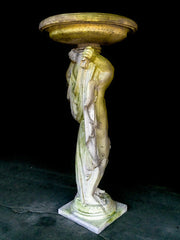 Cherub Birdbath Garden Statue (48 - Inch) Side Angle View